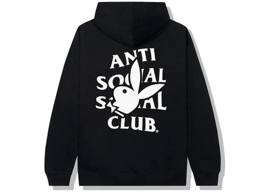 Sweat à capuche noir avec logo Playboy Bunny du club social antisocial