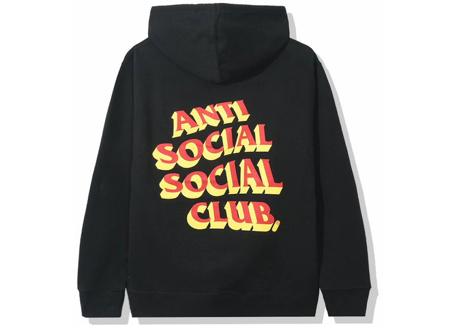 Sweat à capuche noir Anti Social Social Club Popcorn
