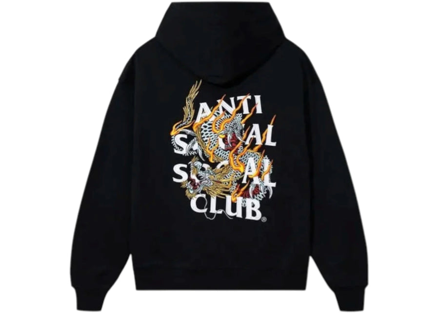 Sweat à capuche noir Anti Social Social Club Quivering Liquids