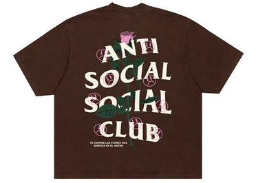 Anti Social Social Club Sadboyz Fin De Semana Tee Marron