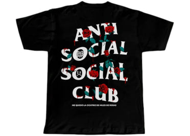 Anti Social Social Club Sadboyz Miles De Rosas Tee Black