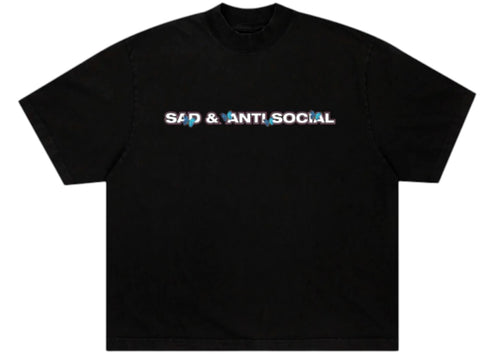 Anti Social Social Club Sadboyz Sad And Anti Social Tee Black