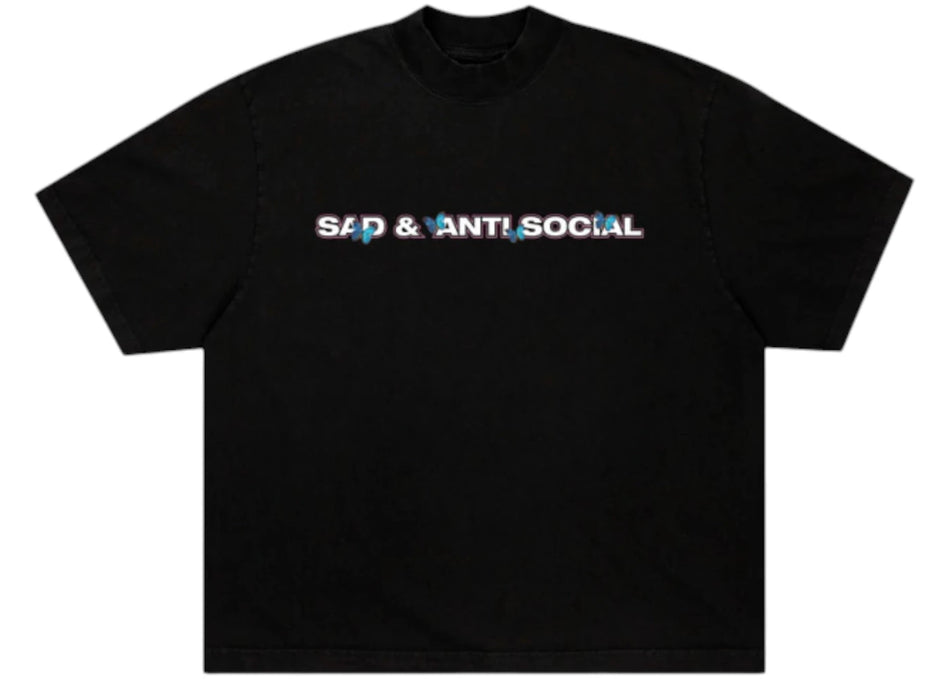 Anti Social Social Club Sadboyz Sad And Anti Social Tee Black