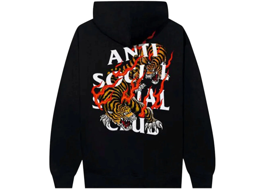 Sweat à capuche noir Anti Social Social Club Tiger Blood