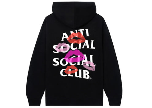 Anti Social Social Club Your Kiss Hoodie Black