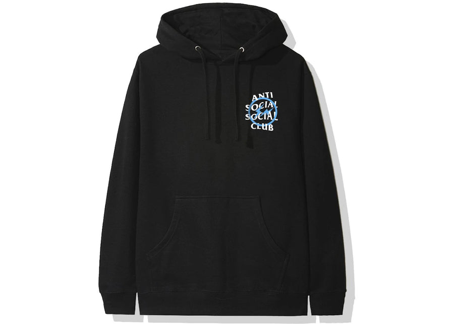 Sweat à capuche Anti Social Social Club x Fragment Blue Bolt (AH19) Noir