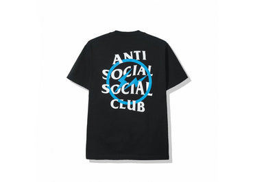 T-shirt Anti Social Social Club x Fragment Blue Bolt (AH19) Noir