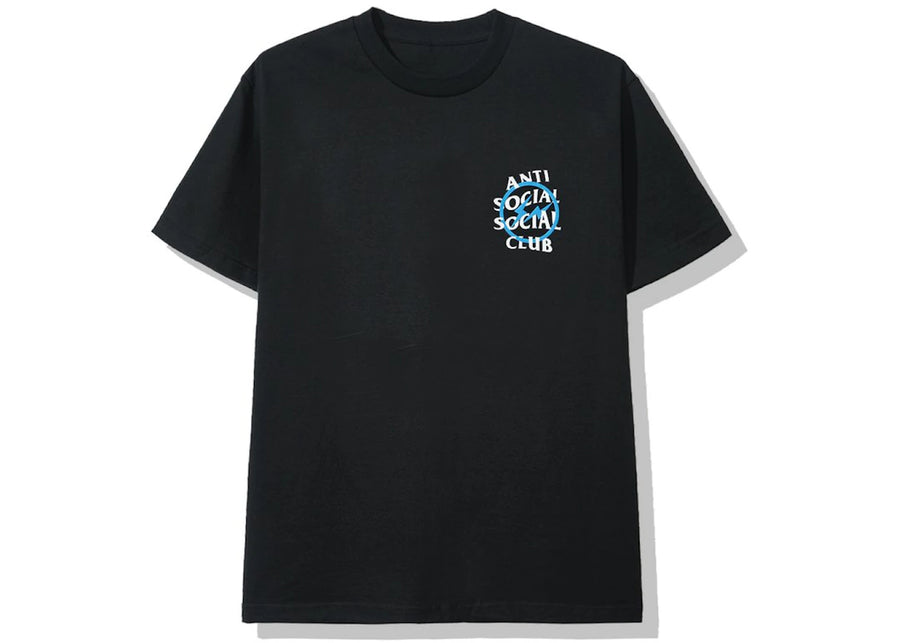 T-shirt Anti Social Social Club x Fragment Blue Bolt (AH19) Noir