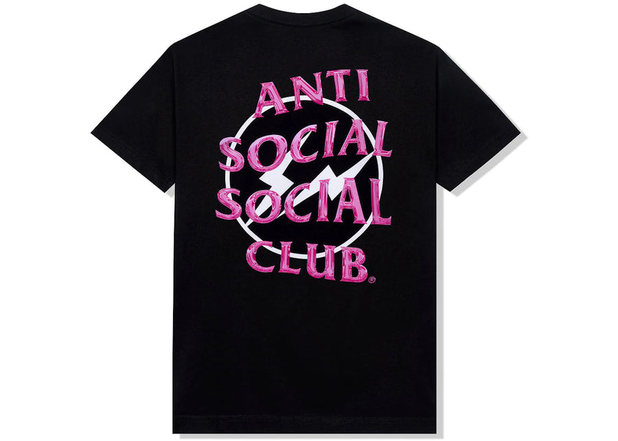 T-shirt Anti Social Social Club x Fragment Precious Petals (AH22) Noir Rose