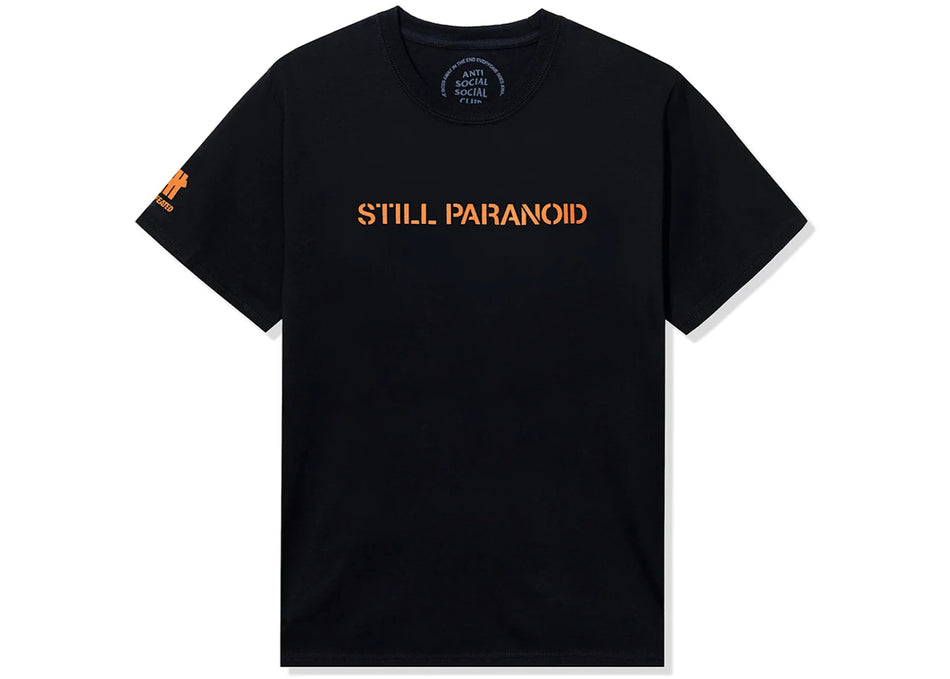 Anti Social Social Club x Undefeated Still Paranoid Tee Black