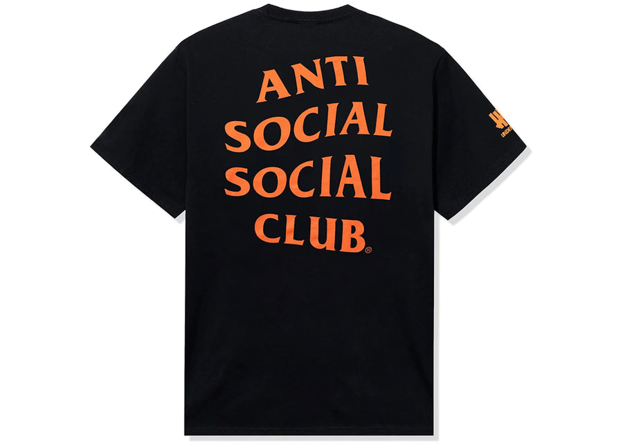 T-shirt noir Anti Social Social Club x Undefeated Still Paranoid