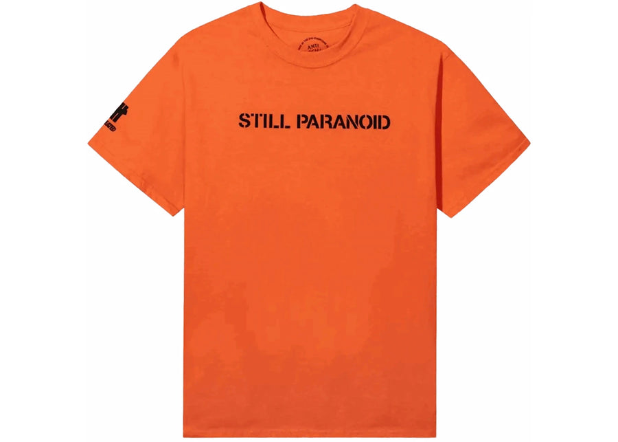 T-shirt orange Anti Social Social Club x Undefeated Still Paranoid