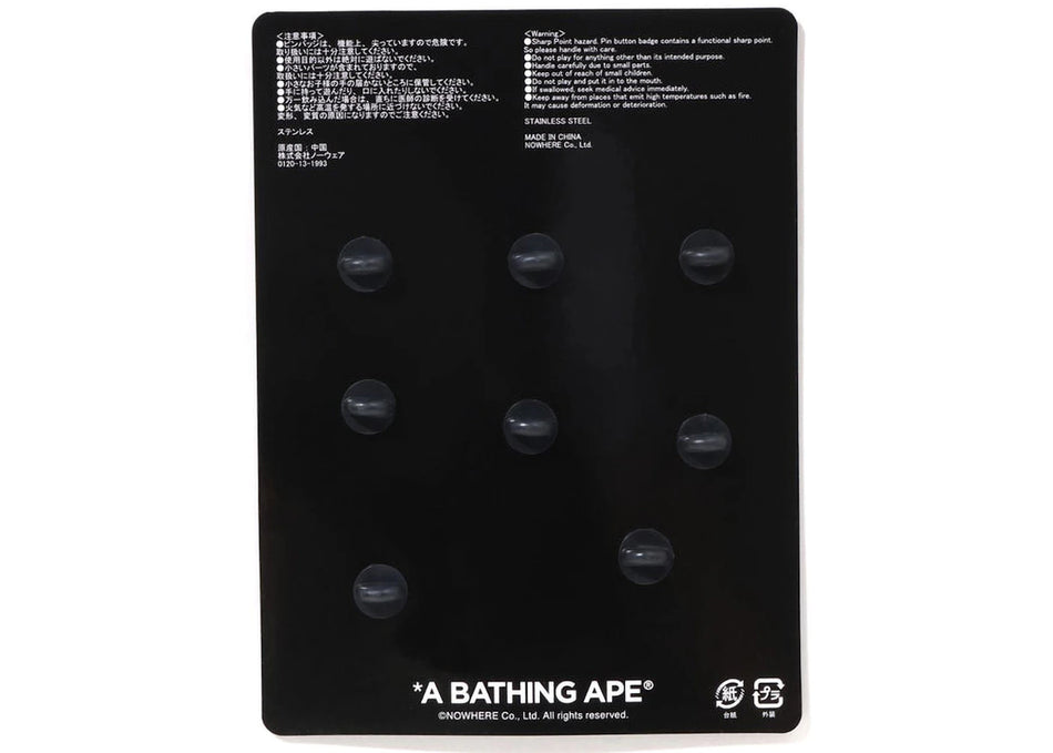 BAPE A Bathing Ape Pins Set Multi