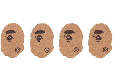 BAPE Ape Head Cork Coaster Multicolor