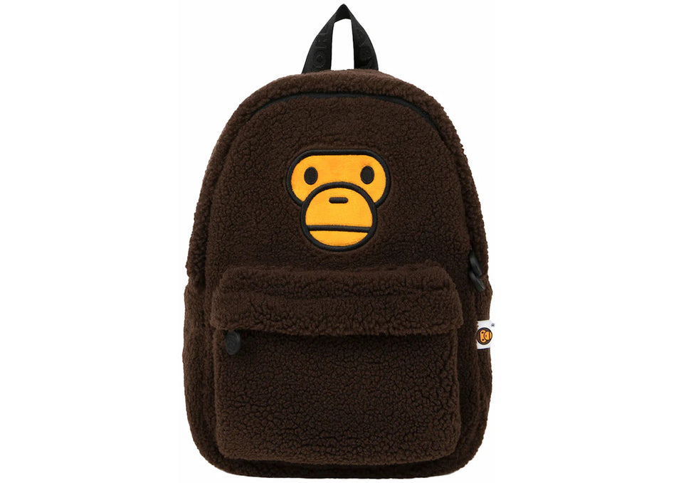 BAPE Baby Milo Fur Mini Backpack Brown