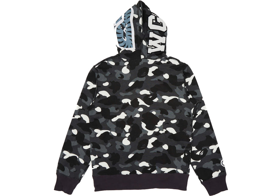 Sweat à capuche zippé BAPE City Camo Shark (SS23) Noir