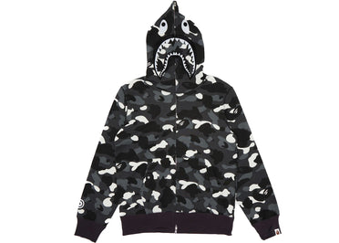 BAPE City Camo Shark Full Zip Hoodie (SS23) Black