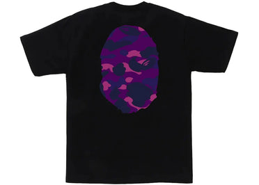 BAPE Color Camo Big Ape Head Tee Black/Purple