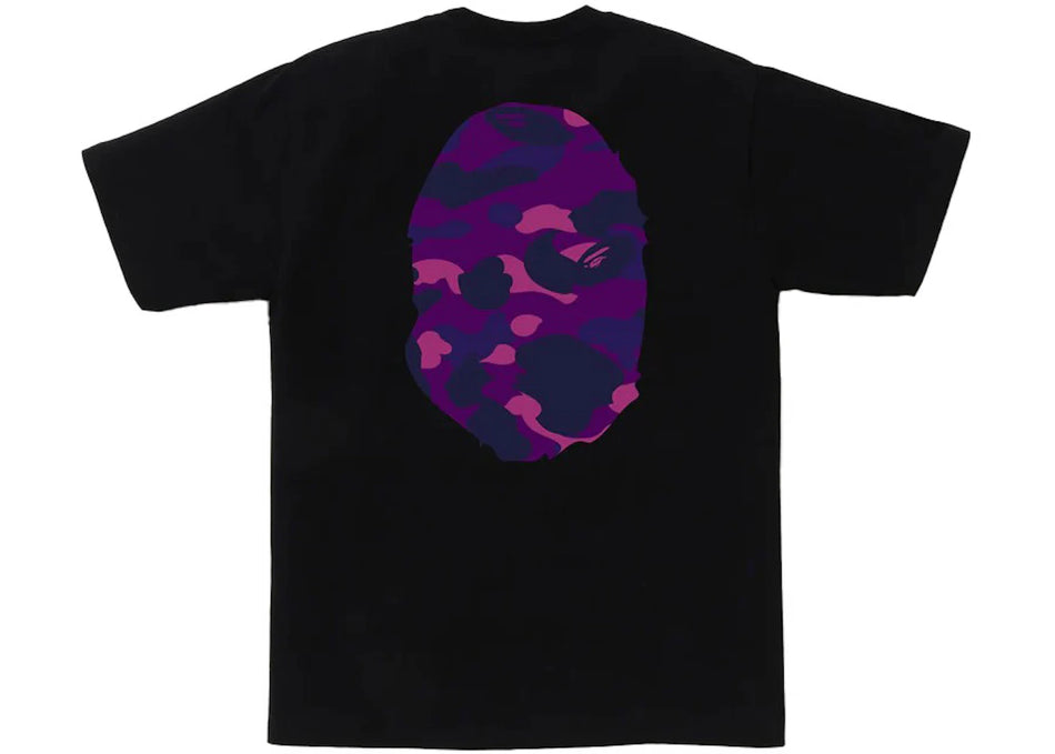 BAPE Color Camo Big Ape Head Tee Black/Purple