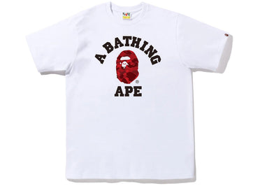 BAPE Color Camo College Tee (FW22) White Red
