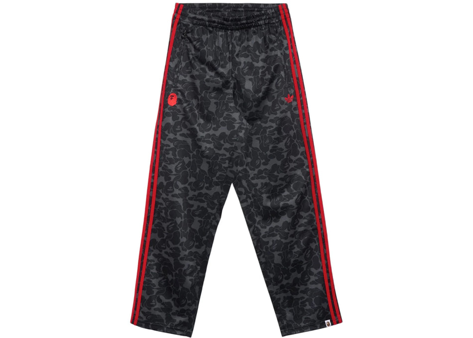 BAPE x adidas All Over Print Track Pants Black/Red