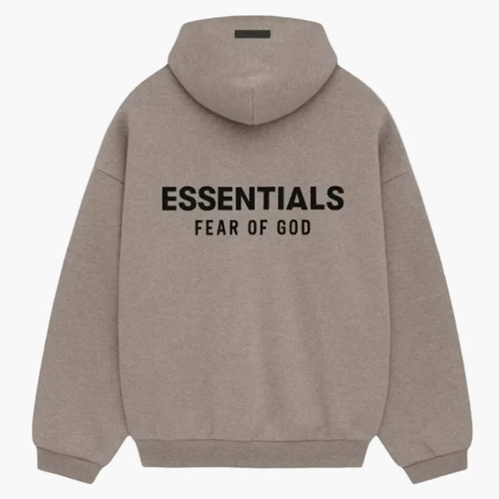 Sweat à capuche polaire Fear Of God Essentials (automne-hiver 2024) Gris chiné