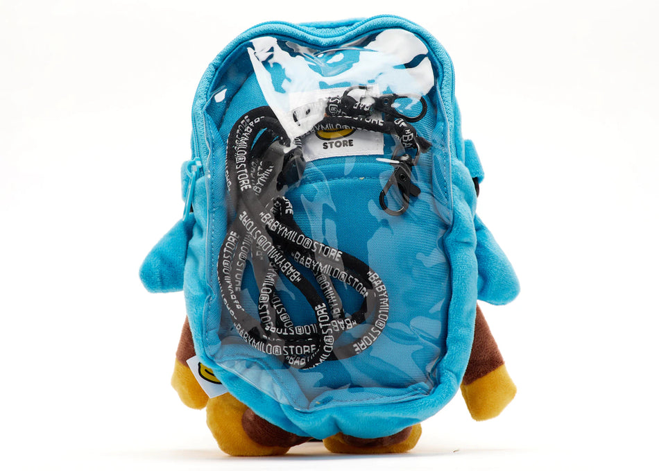 Bape Baby Milo Plush Shark Mobile Bag Blue