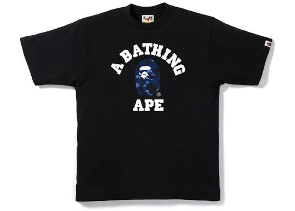 BAPE Color Camo College Tee Black/Navy