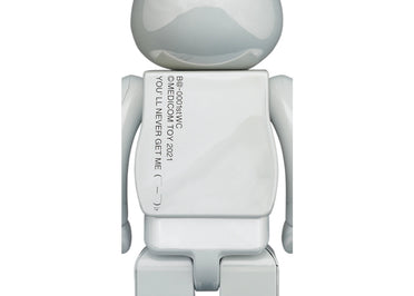 Bearbrick 20th Anniv. 1st Model 400% White Chrome