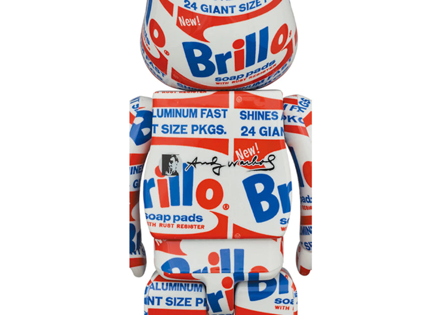 Coffret Bearbrick ANDY WARHOL « Brillo » 100 % et 400 %