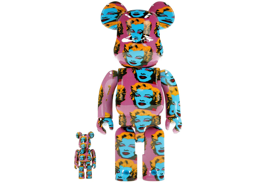 Bearbrick Andy Warhol Marilyn Monroe n° 2, coffret 100 % et 400 %