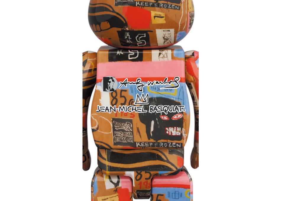 Bearbrick Andy Warhol x JEAN-MICHEL BASQUIAT #2 100% & 400% Set