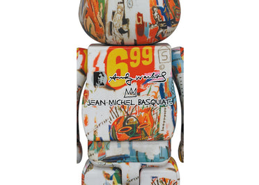Bearbrick Andy Warhol x JEAN-MICHEL BASQUIAT #4 400%