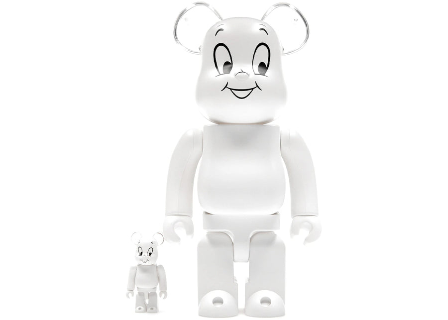 Bearbrick Casper le gentil fantôme, ensemble 100 % et 400 %, blanc
