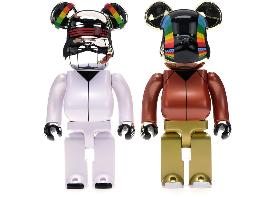 Bearbrick Daft Punk (Version Discovery) Pack de 2 figurines 400% Multi