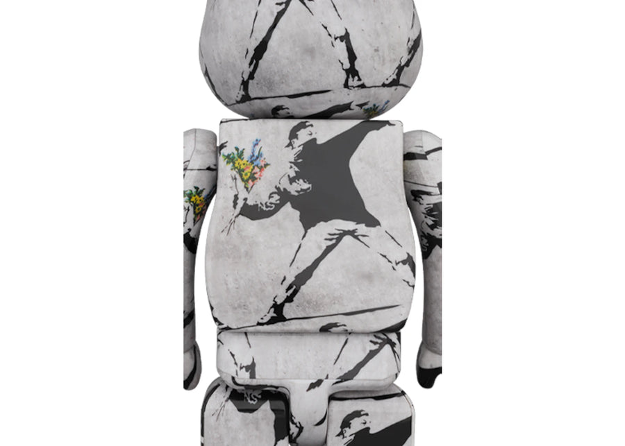 Ensemble Bearbrick Flower Bomber 100 % et 400 %