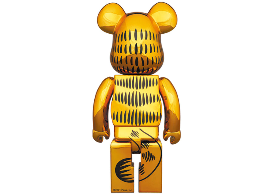 Bearbrick Garfield 100% & 400% Set Gold Chrome Ver.