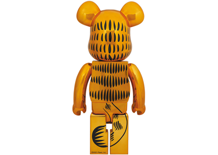 Bearbrick Garfield 1000% Or Chrome Ver.