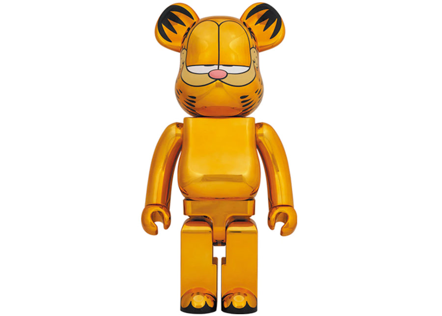 Bearbrick Garfield 1000% Or Chrome Ver.