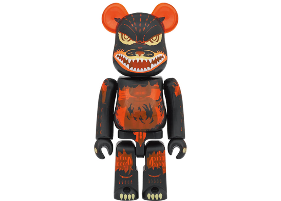 Bearbrick Godzilla VS Destoroyah version Godzilla (Meltdown) 100% & 400% Set Clear Orange Ver.