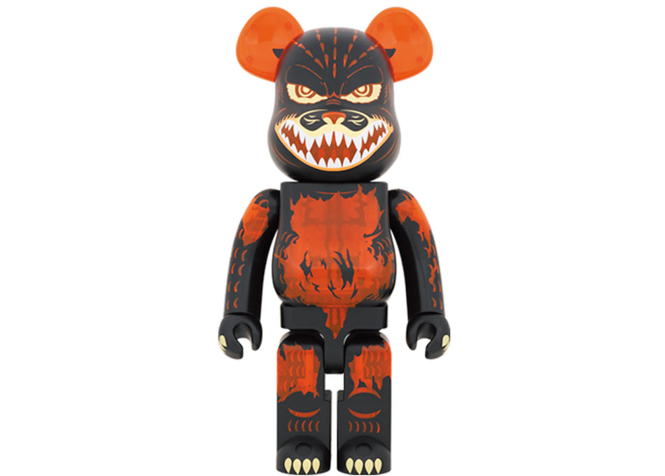 Bearbrick Godzilla VS Destoroyah version Godzilla (Meltdown) 1000% Clear Orange Ver.