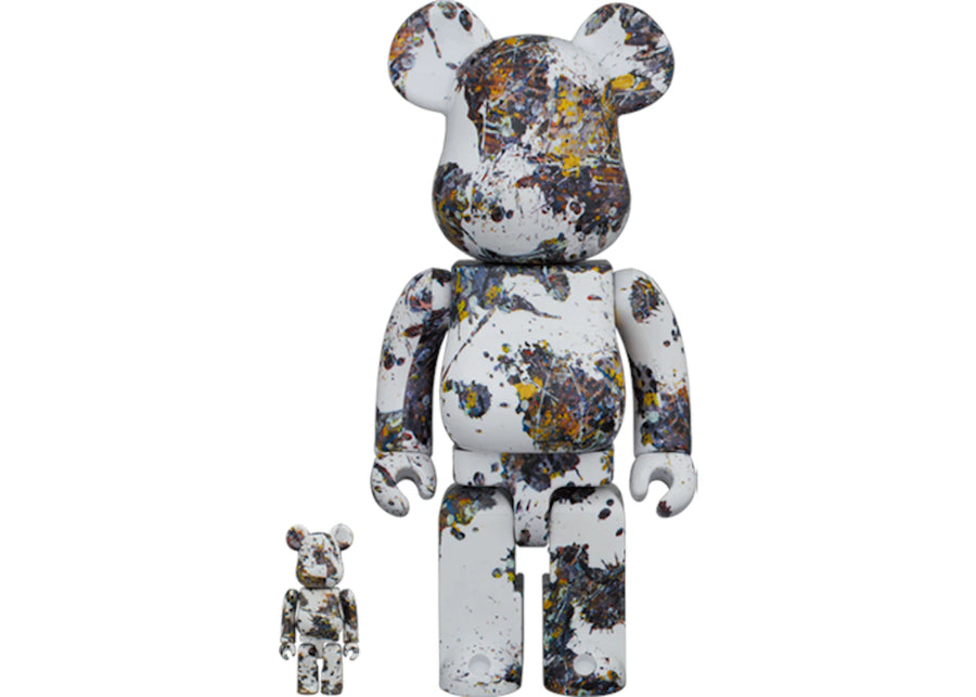 Coffret Bearbrick Jackson Pollock Studio (Splash) 100 % et 400 %
