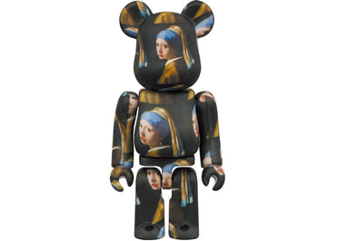 Bearbrick Johannes Vermeer (Girl with a Pearl Earring) 100% & 400% Set