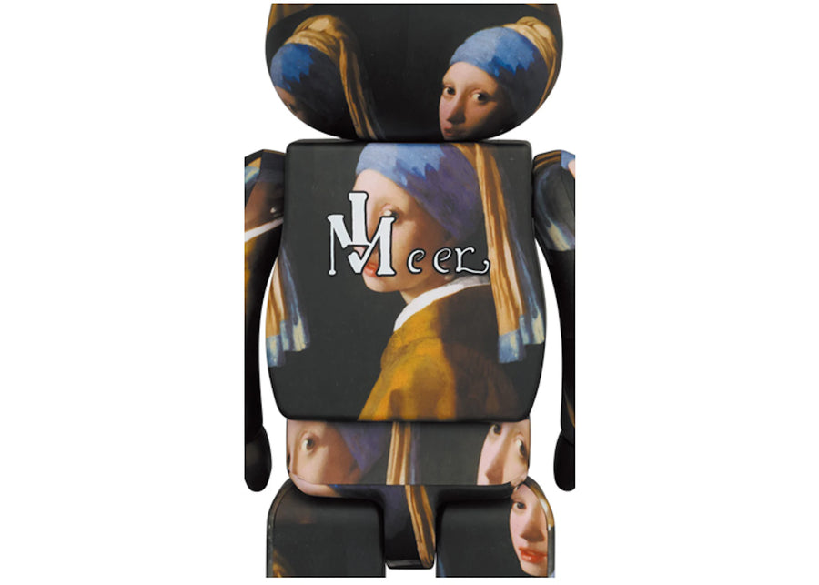 Bearbrick Johannes Vermeer (Girl with a Pearl Earring) 100% & 400% Set
