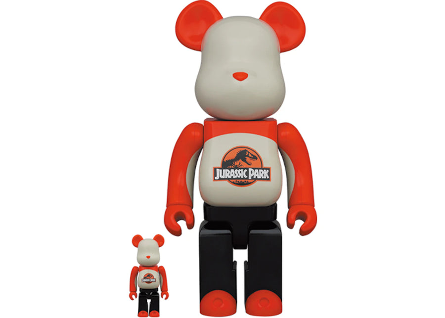 Coffret Bearbrick Jurassic Park 100 % et 400 %