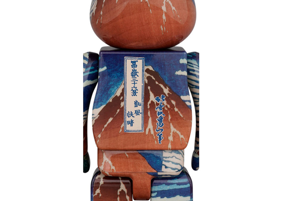 Bearbrick Katsushika Hokusai (Thirty-six Views of Tomitake, Fine Wind, Clear Morning) 100% & 400% Set