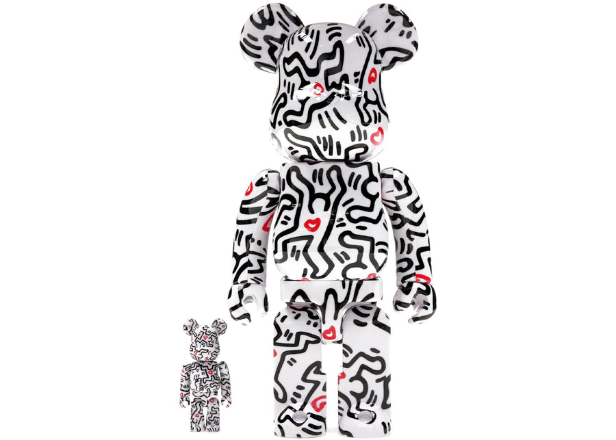 Bearbrick Keith Haring n° 8, coffret 100 % et 400 %