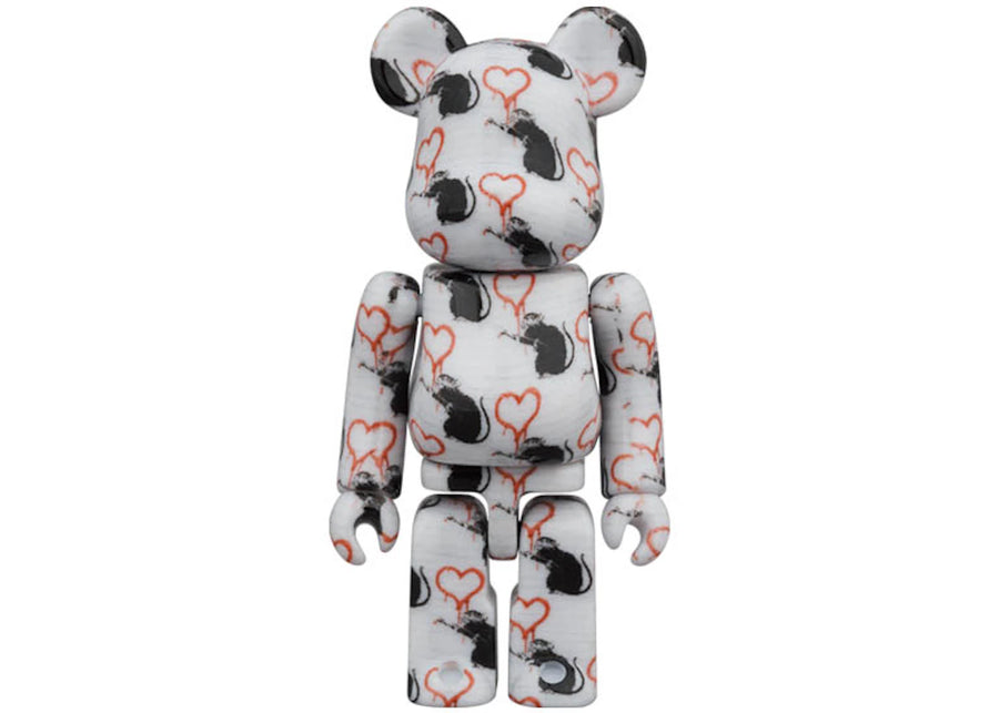 Ensemble Bearbrick Love Rat 100 % et 400 %