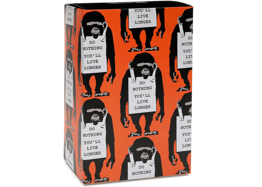 Ensemble de panneaux Bearbrick Monkey 100 % et 400 % orange