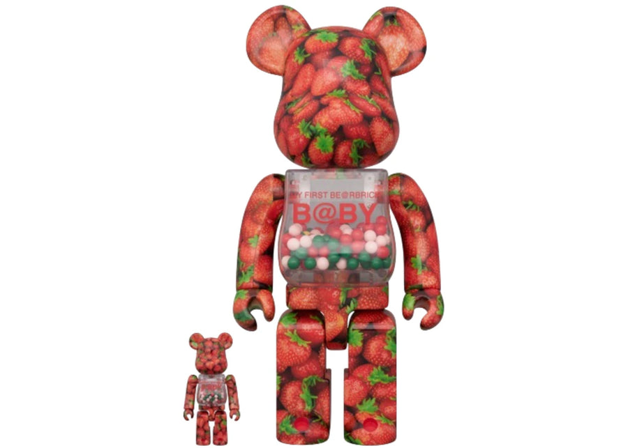 Bearbrick My First Bearbrick Strawberry 100% &amp; 400% Set